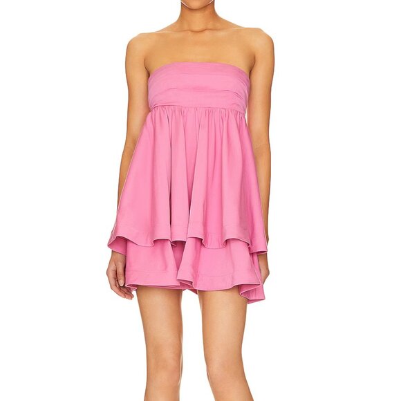 Camila Coelho Dresses & Skirts - Camila Coelho Penelope‎ Mini Dress Strapless Pink Barbie Size XS NEW